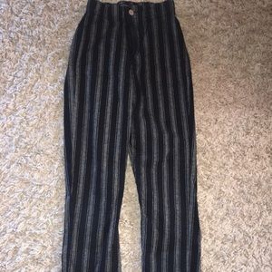 Black/grey striped Brandy Melville Tilden pants